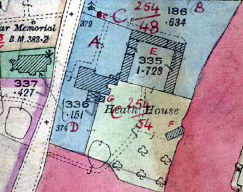 Heath House on 1927 valuation map